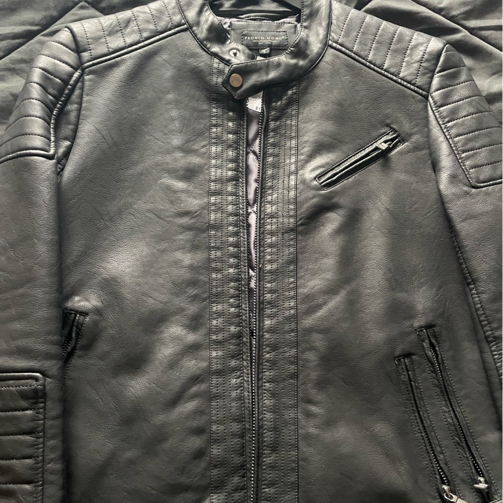 Black Leather Jacket Slim
